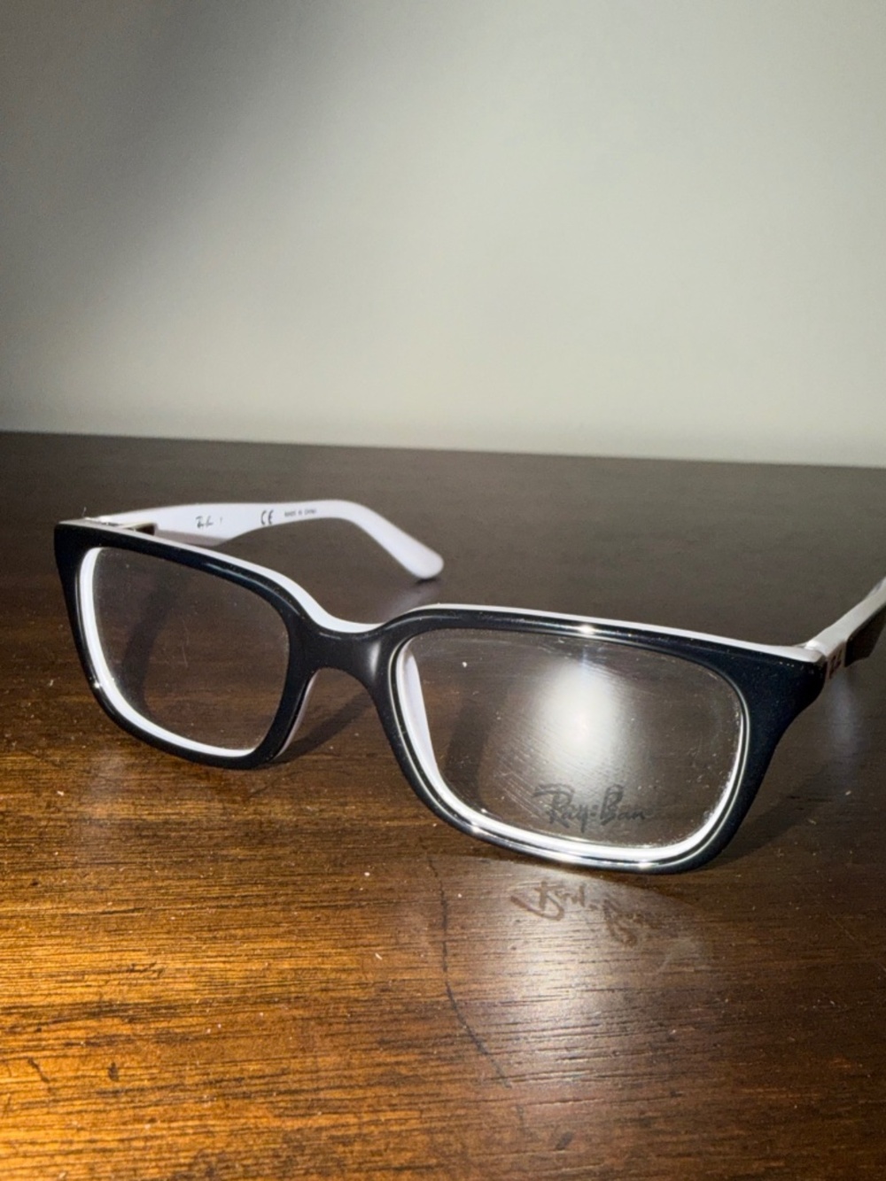 Ray Ban Toddler New Black And White Frame RB 1532 3579- 45-15-125 Frame Only